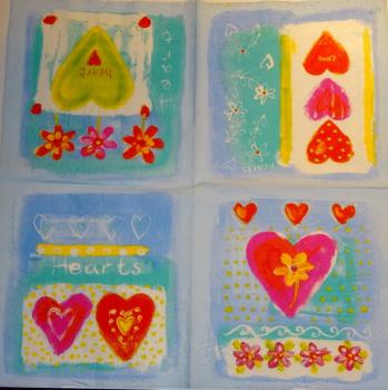 031 Heart / Hearts - 3-ply (pink) - Ihr